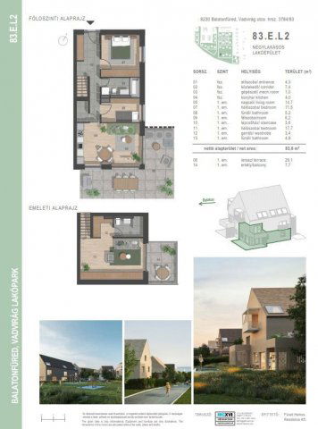 Eladó téglalakás, Balatonfüreden, Vadvirág utcában 154 M Ft