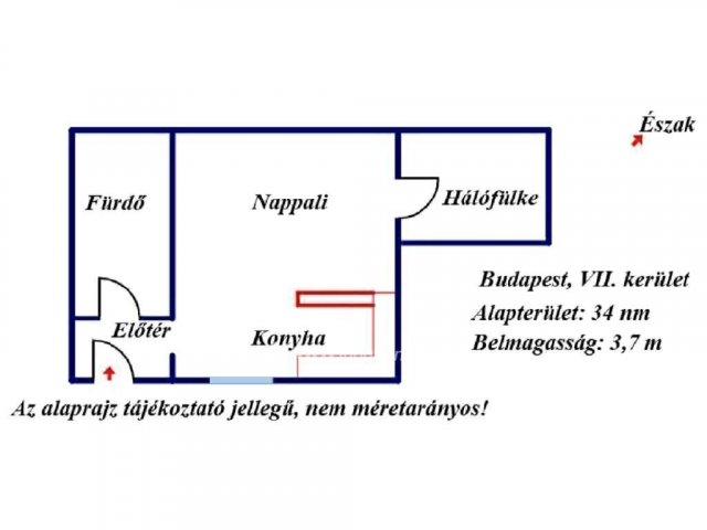 Eladó téglalakás, Budapesten, VII. kerületben 44.99 M Ft