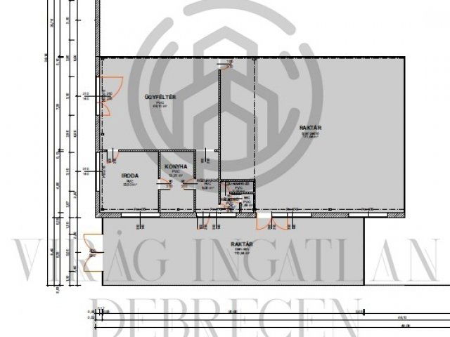 Kiadó üzlethelyiség, Debrecenben 935 E Ft / hó