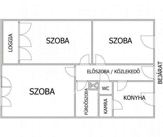 Eladó panellakás, Egerben 38 M Ft, 3 szobás