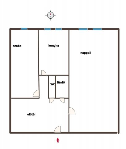 Eladó panellakás, Kecskeméten 39.9 M Ft, 2 szobás