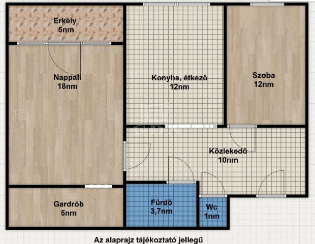 Eladó téglalakás, Budapesten, III. kerületben 89.9 M Ft