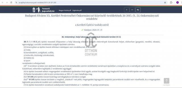 Eladó telek, Budapesten, XX. kerületben 329.082 M Ft