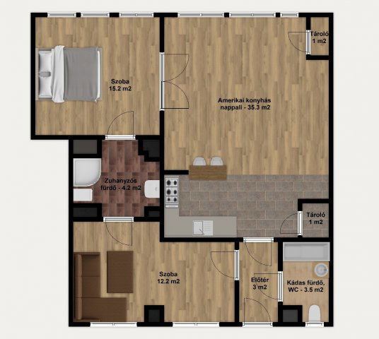 Eladó téglalakás, Budapesten, VII. kerületben, Baross téren