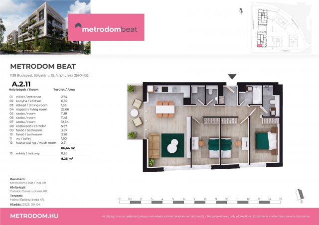 Eladó téglalakás, XIII. kerületben, Sólyatér utcában