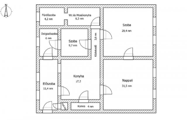Eladó téglalakás, Szentesen 84 M Ft, 2+2 szobás