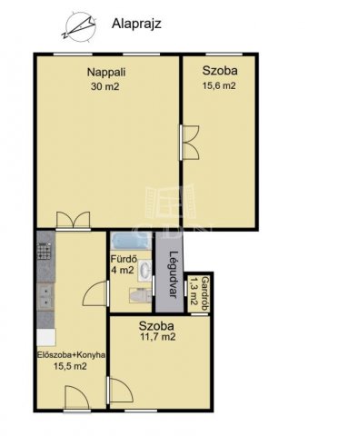 Eladó téglalakás, Budapesten, VIII. kerületben 72.9 M Ft