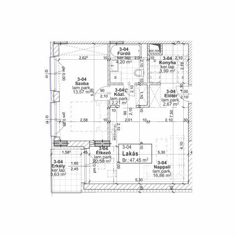 Eladó téglalakás, Budapesten, XIII. kerületben, Jász utcában