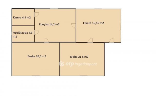 Eladó családi ház, Mikepércsen 51.9 M Ft, 2 szobás