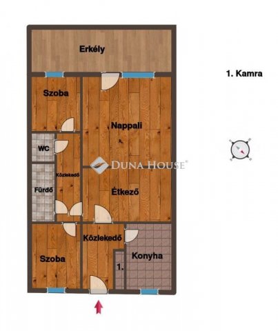 Eladó téglalakás, Orosházán, Kossuth Lajos utcában 28 M Ft