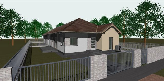 Eladó ikerház, Kiskunlacházán 59.9 M Ft, 4 szobás