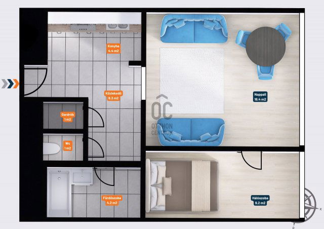 Eladó téglalakás, Budapesten, XIII. kerületben 79.8 M Ft