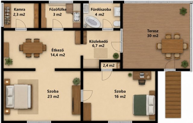 Eladó családi ház, Monostorpályin 35 M Ft, 2 szobás