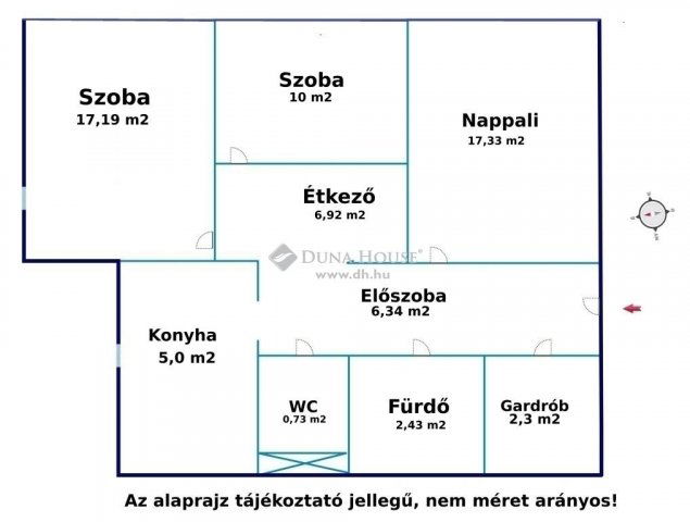 Eladó panellakás, Budapesten, III. kerületben 74.9 M Ft, 3 szobás