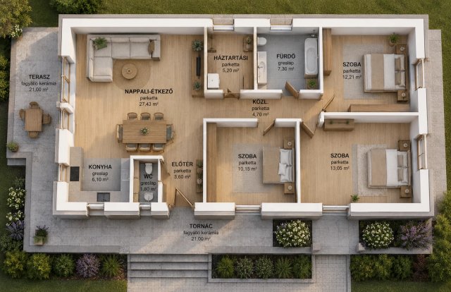 Eladó családi ház, Ráckeresztúron 79.9 M Ft, 4 szobás
