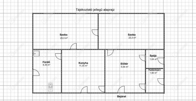 Eladó családi ház, Sárváron 53 M Ft, 2 szobás