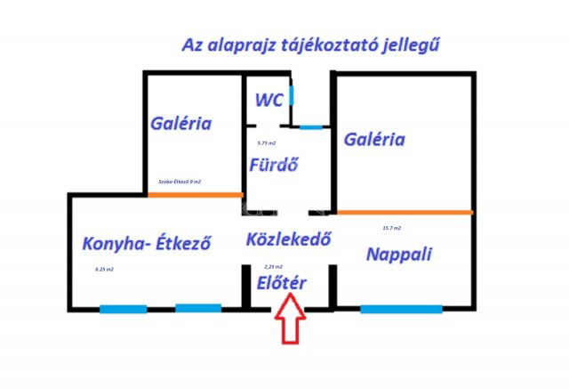 Eladó téglalakás, Budapesten, X. kerületben 43 M Ft, 1+1 szobás