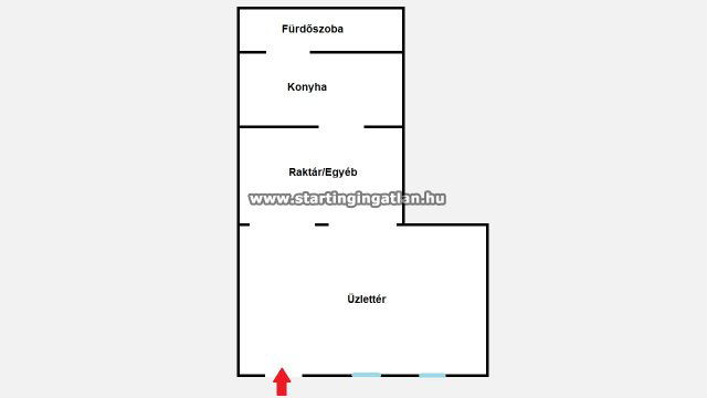 Eladó üzlethelyiség, VII. kerületben, Almássy utcában