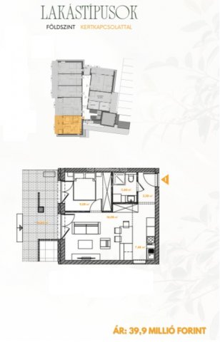 Eladó téglalakás, Kőszegszerdahelyen 49.9 M Ft, 1+1 szobás