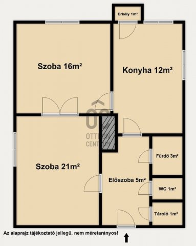 Eladó téglalakás, Győrött 55 M Ft, 2 szobás