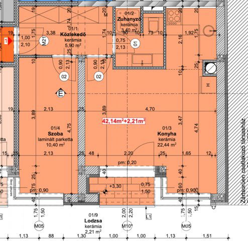 Eladó téglalakás, Szegeden 59.9 M Ft, 2 szobás