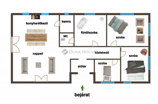 Eladó családi ház, Pócsmegyeren 87.9 M Ft, 4 szobás