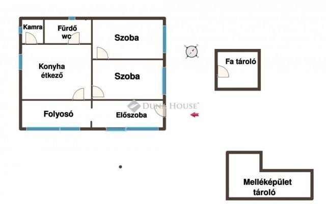 Eladó családi ház, Kecskeméten 25 M Ft, 2 szobás