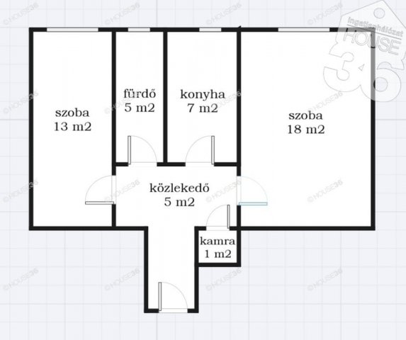 Eladó téglalakás, Szekszárdon 37 M Ft, 2 szobás