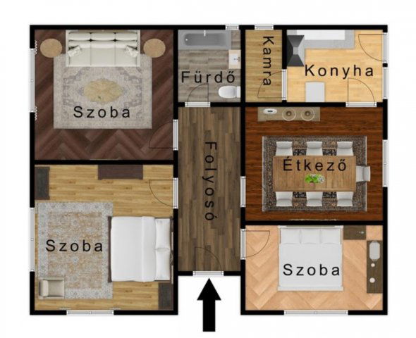 Eladó családi ház, Tiszakeszin 17.9 M Ft, 3 szobás