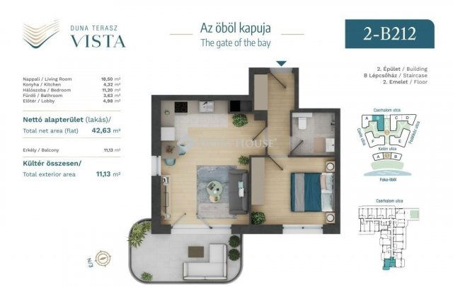 Eladó téglalakás, Budapesten, XIII. kerületben 89.5 M Ft