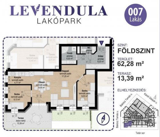 Eladó téglalakás, Kecskeméten 85.7 M Ft, 3 szobás