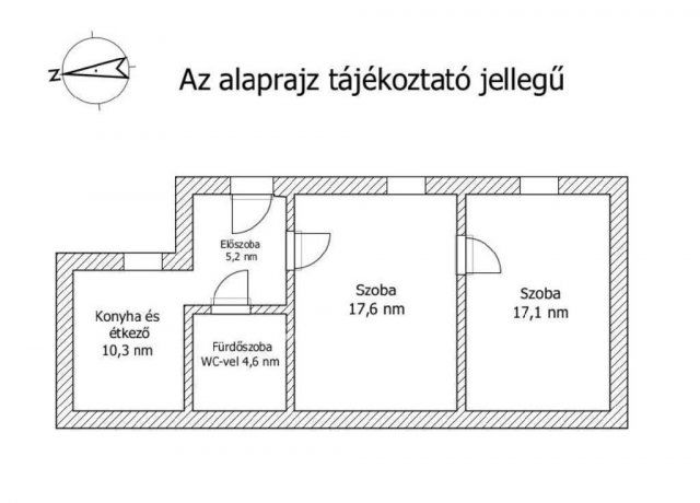 Eladó téglalakás, Budapesten, VIII. kerületben 65.5 M Ft