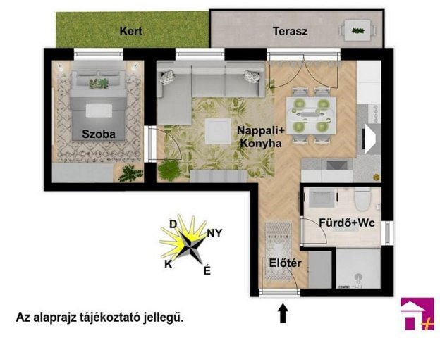 Kiadó téglalakás, albérlet, Érden 200 E Ft / hó, 2 szobás