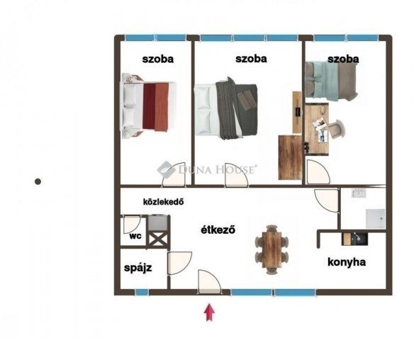 Eladó téglalakás, Kecskeméten 67 M Ft, 3 szobás