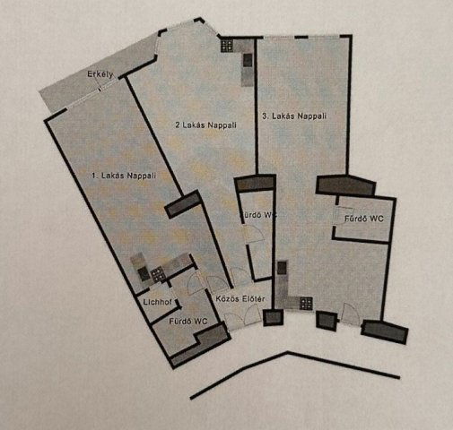 Eladó téglalakás, Budapesten, IX. kerületben 55.7 M Ft, 1 szobás