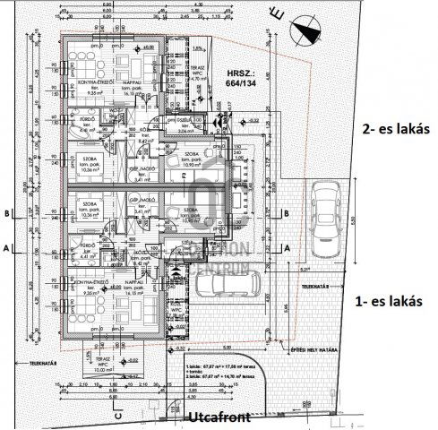 Eladó ikerház, Nagycenken 77.5 M Ft, 3 szobás
