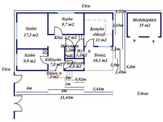 Eladó családi ház, Törtelen 32.9 M Ft, 3 szobás