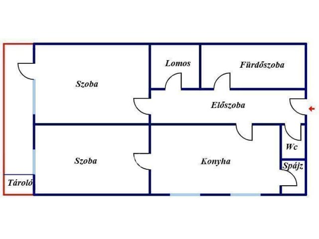 Eladó téglalakás, Miskolcon 29.9 M Ft, 2 szobás