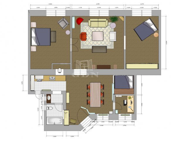 Kiadó téglalakás, albérlet, Budapesten, I. kerületben