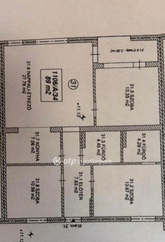 Eladó téglalakás, Szolnokon 97.9 M Ft, 3+1 szobás