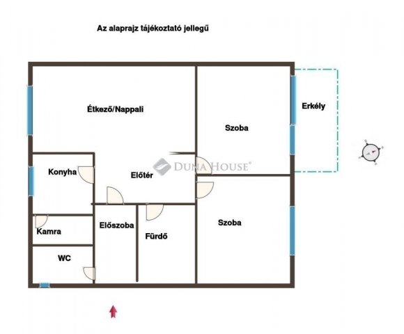 Eladó téglalakás, Kecskeméten 79.99 M Ft, 2 szobás
