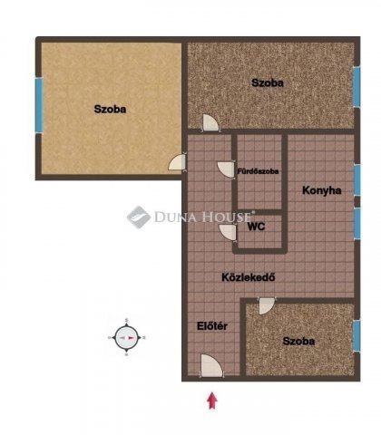 Eladó panellakás, Szegeden 53 M Ft, 3 szobás