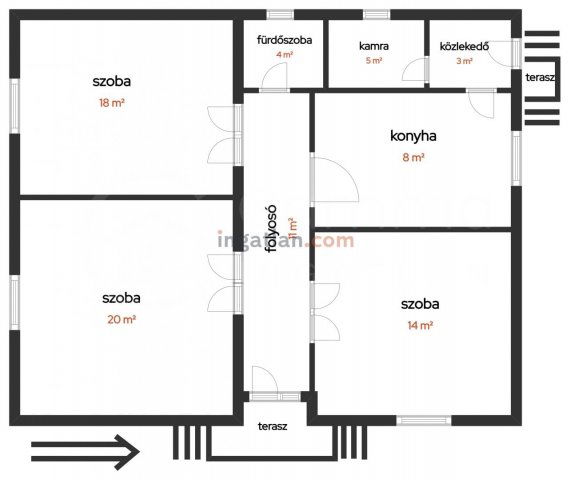 Eladó családi ház, Alsózsolcán 39.9 M Ft, 3 szobás