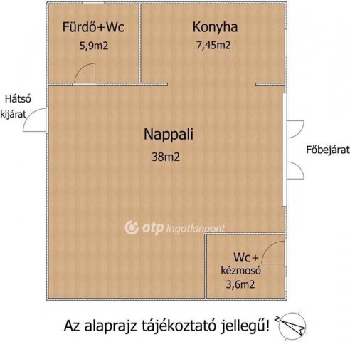 Eladó családi ház, Kiskunlacházán 45.9 M Ft, 1 szobás
