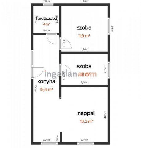 Eladó családi ház, Tiszakécskén 29.9 M Ft, 2 szobás