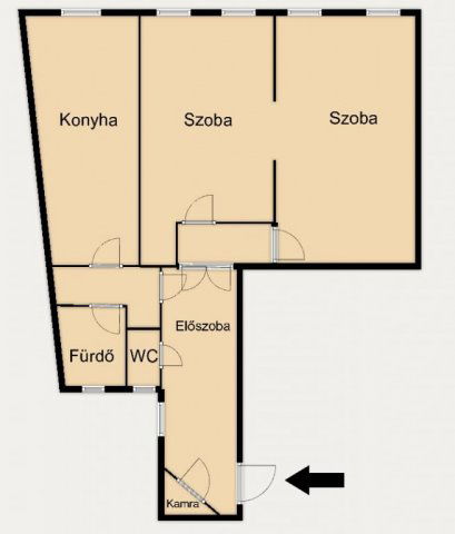 Eladó téglalakás, Budapesten, VI. kerületben, Felső erdősoron