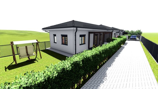 Eladó ikerház, Nyírpazonyon 76 M Ft, 2+2 szobás