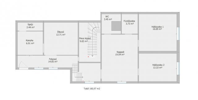 Eladó családi ház, Százhalombattán 94.9 M Ft, 3 szobás