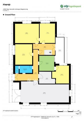 Eladó családi ház, Pápán 49.9 M Ft, 3+4 szobás