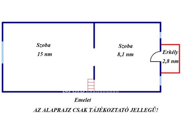 Eladó családi ház, Cserkeszőlőn 33.3 M Ft, 2 szobás